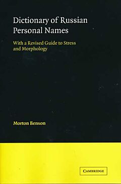 Dictionary of Russian Personal Names